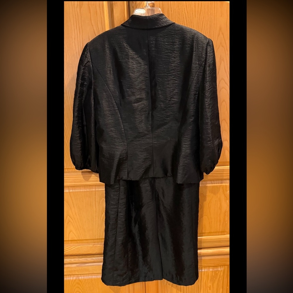 Zelda Vintage Black Sleeveless Midi Dress & Bolero Jacket Size 14 - Picture 3 of 12